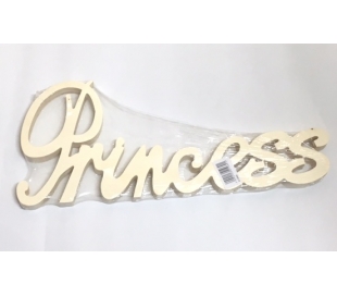 מילות השראה מעץ - גדול PRINCESS