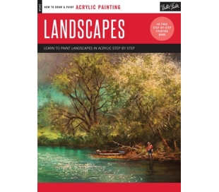 ספר ללימוד ציור נופים באקריליק  LANDSCAPES