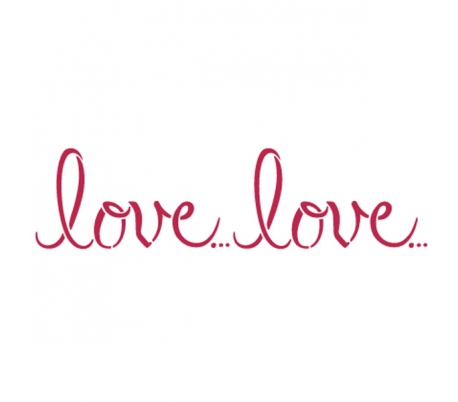 שבלונות ליצירה -אהבה LOVE 15 * 38 ס