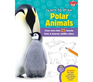 ספר לימוד ציור - חיות הקוטב הצפוני