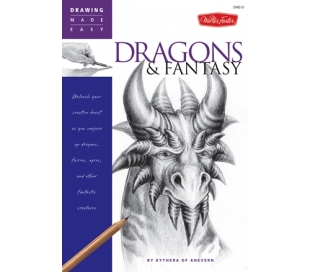 ספר ללימוד ציור בעפרונות רישום - דרקונים ופנטזיה