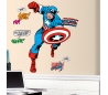 מדבקת קיר ענקית של קפטן אמריקה גיבור העל
