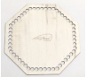 לוחות עץ תחתיות לסריגת סלסלה עם חוטי טריקו 