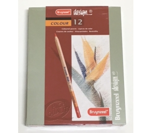 סט 12 עפרונות צבעוניים איכותיים - BRUYNZEEL