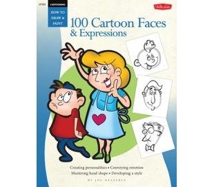לימוד ציורי אנימציה - 100 פרצופים והבעות פנים