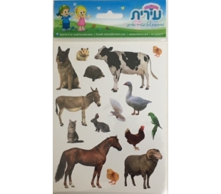 מדבקות לילדים חיות בחווה