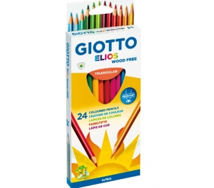 עפרונות צבעוניים גיוטו אליוס משולשים - 24 