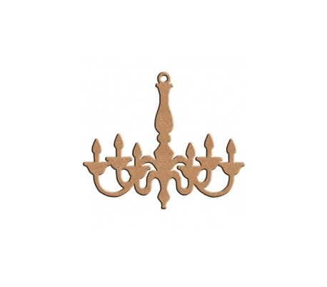 חיתוך MDF במראה של שנדליר