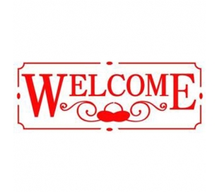 שבלונות ליצירה -WELCOME 15 * 38 ס"מ