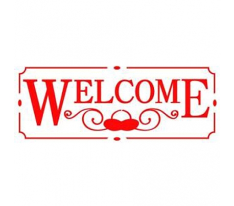 שבלונות ליצירה -WELCOME 15 * 38 ס"מ