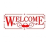שבלונות ליצירה -WELCOME 15 * 38 ס"מ