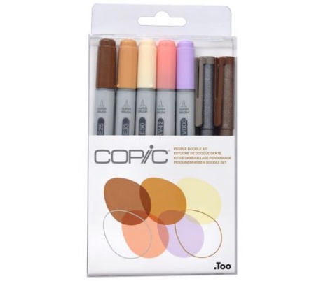 קופיק מרקר במארז  לציור אנשים COPIC 