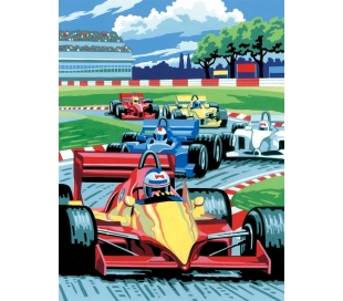 ערכת ציור לילדים - מירוץ מכוניות