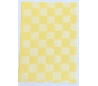 נייר עיצוב 5 דפים בעיטור משבצות צהוב חלמון ולבן