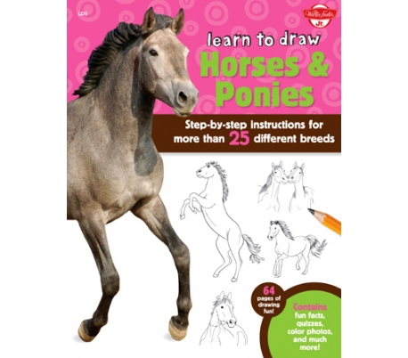 ספר לימוד ציור - סוסים
