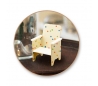 ריהוט מיניאטורי - כיסא נוח מעץ