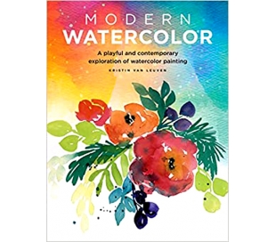 ספר לימוד ציור מודרני בצבעי מים