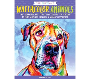 ספר ציורי חיות בצבעי מים