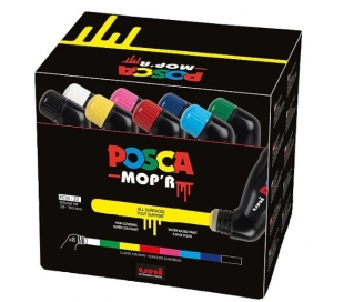 סט 8 טושי פוסקה POSCA MOP'R