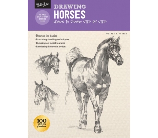 ספר ללימוד ציורי רישום - סוסים