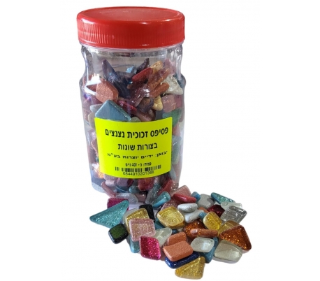 פסיפס זכוכית נצנצים בצורות