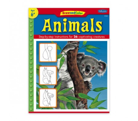 ספרות ילדים ללימוד ציור  - חיות בר