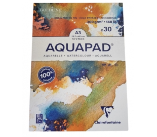 בלוק נייר אקוורל A3 AQUAPAD 300G