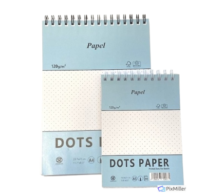 בלוקי רישום Dot Paper נייר נקודות  - 2 גדלים  