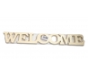 מילות השראה מעץ - גדול WELCOME