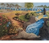 ערכת רקמה בנוף הטיילת 50*40 סמ