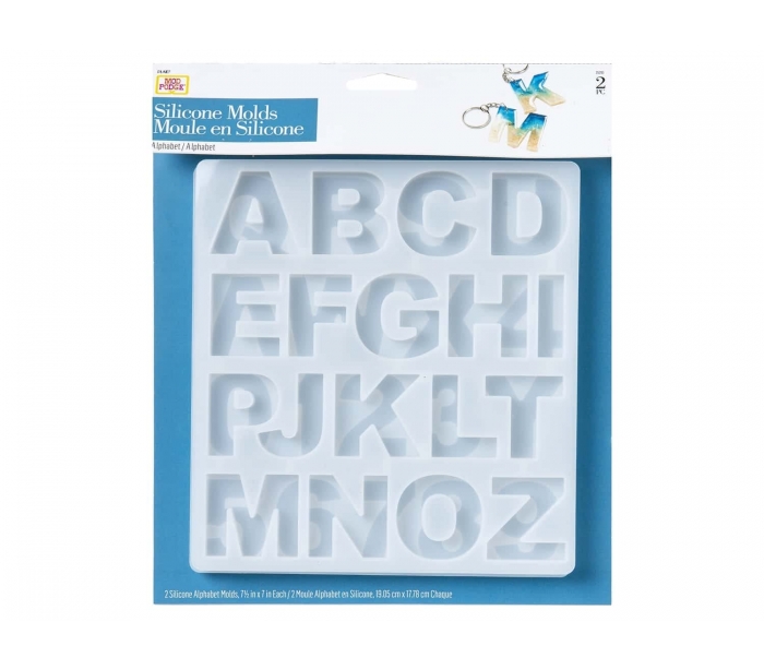 תבניות סיליקון של כל אותיות ABC ומספרים - תבניות ליצירה - ארט דיפו