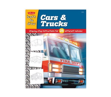 ספרות ילדים ללימוד ציור - מכוניות ומשאיות