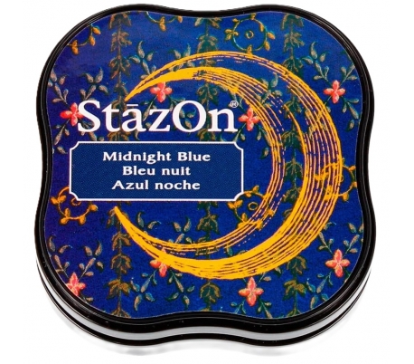 כרית דיו פרמננטי כחול חצות STAZON MIDI