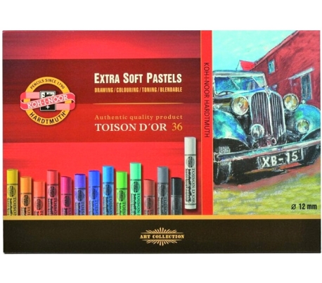 36 גירי פסטל רך מאוד קוהינור EXTRA SOFT