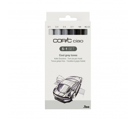 סט קופיק צ'או 5+1 COOL GREY
