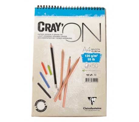 בלוק A4 נייר לציור   CRAY'ON   120 גרם