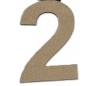 מספרים מעץ MDF ליצירה 13 סמ