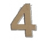 מספרים מעץ MDF ליצירה 13 סמ