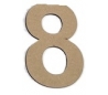 מספרים מעץ MDF ליצירה 13 סמ