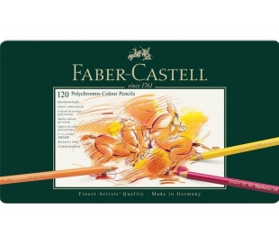 סט 120 עפרונות מקצועיים פוליכרומוס פאבר קאסטל סט 120 עפרונות מקצועיים פוליכרומוס פאבר קאסטל