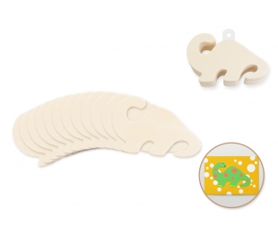 מארז 12 צורות דינוזאור מעץ - 8 סמ