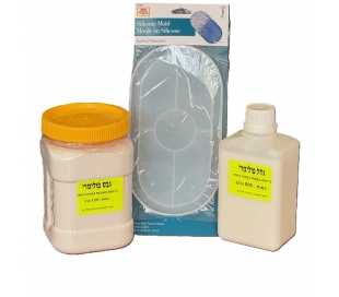 קיט גבס פולימרי + תבנית מגש מתנה 