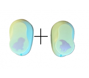 1 + 1 מתנה -פאנץ מנקב צורות 1 אינץ - דג טרופי/אפרוח