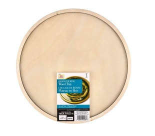 מגש עץ עגול ליצירה מתאים לאמייל קר 