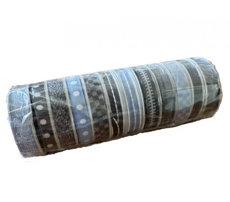 מארז 12 סרטי בד מעוצבים בסיגנון ג'ינס