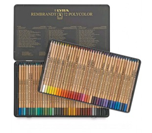 עפרונות צבעוניים מקצועיים רמברנט פוליקולור (ב 3 גדלים)