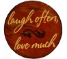 שבלונה 30*30 משפטי השראה - לחיות טוב, לצחוק ,לאהוב 