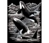 ערכת חריטה גדולה - לוויתנים מוכסף