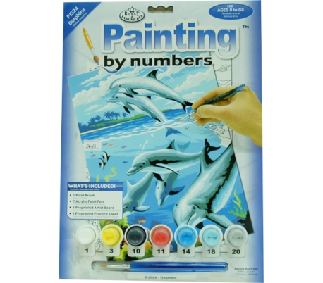 ערכת ציור לילדים - דולפינים