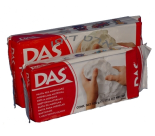 חומר פיסול דס בצבע לבן (DAS)